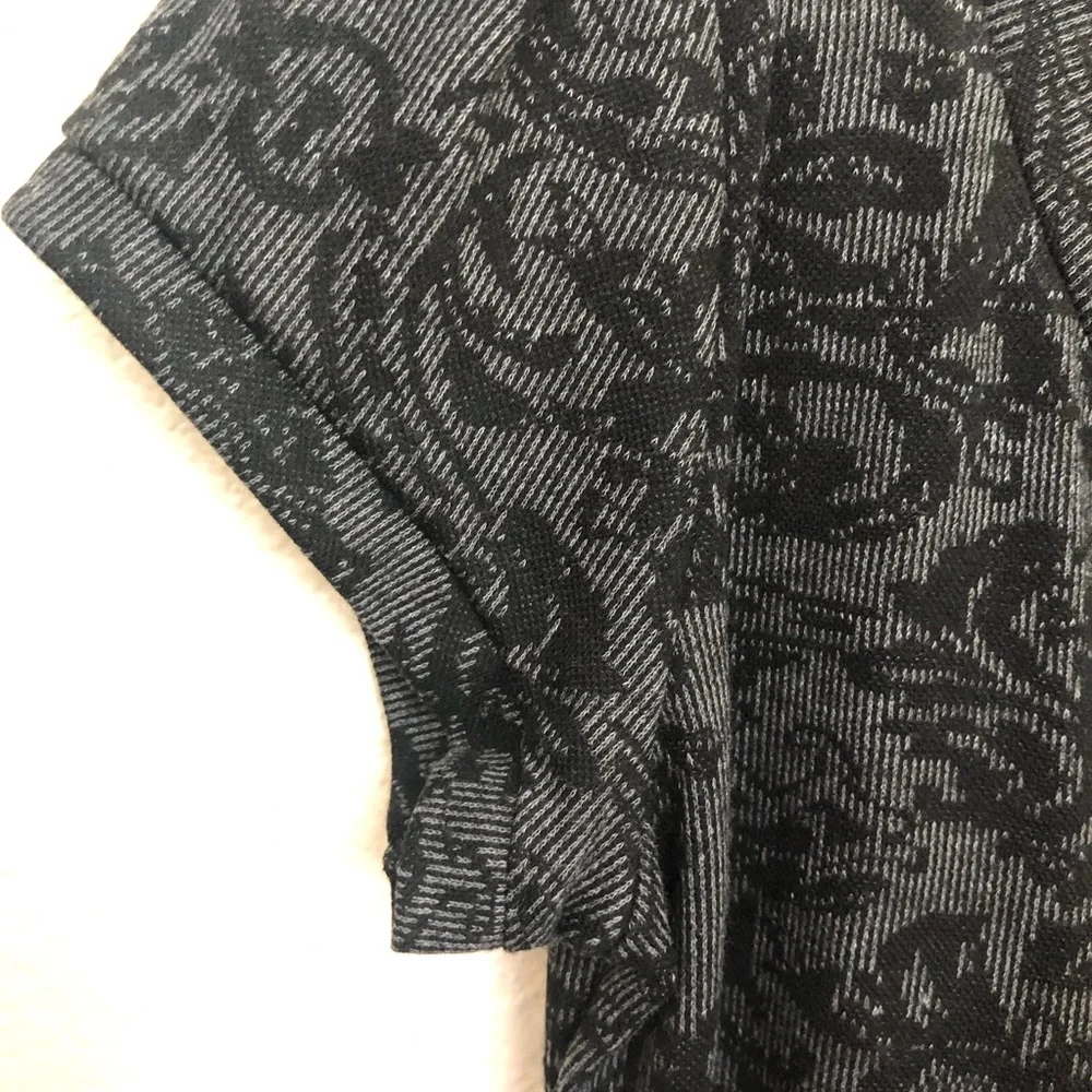 EN FOCUS STUDIO Womens 8 Paisley Short Sleeve Shift Dress Pockets Modest NWOT - Picture 4 of 15